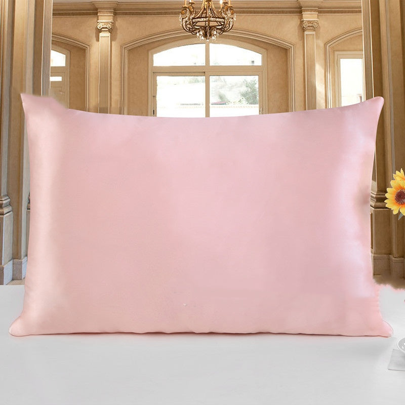 Pink 100% silk pillowcase